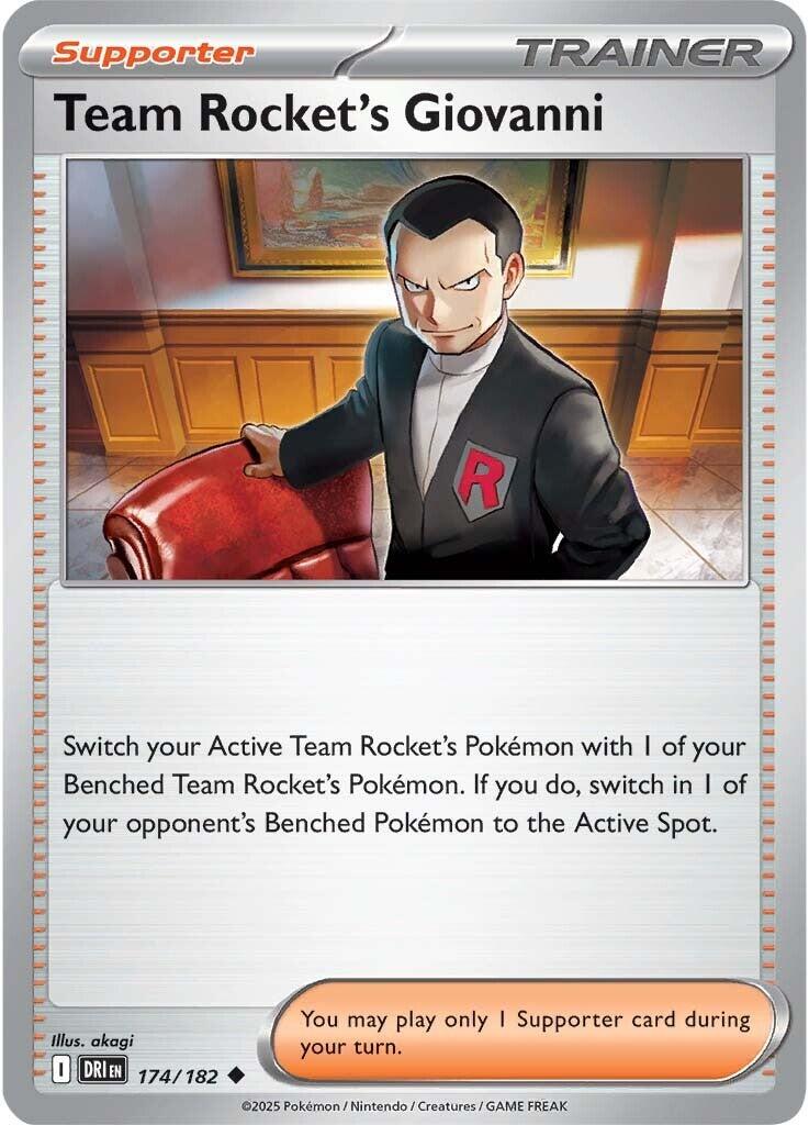 Team Rocket's Giovanni (174/182) [Scarlet & Violet: Destined Rivals] | Cracking-Singles
