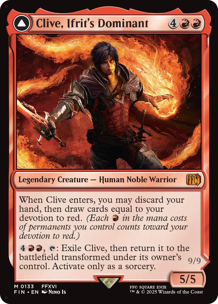 Clive, Ifrit's Dominant // Ifrit, Warden of Inferno [FINAL FANTASY] | Cracking-Singles