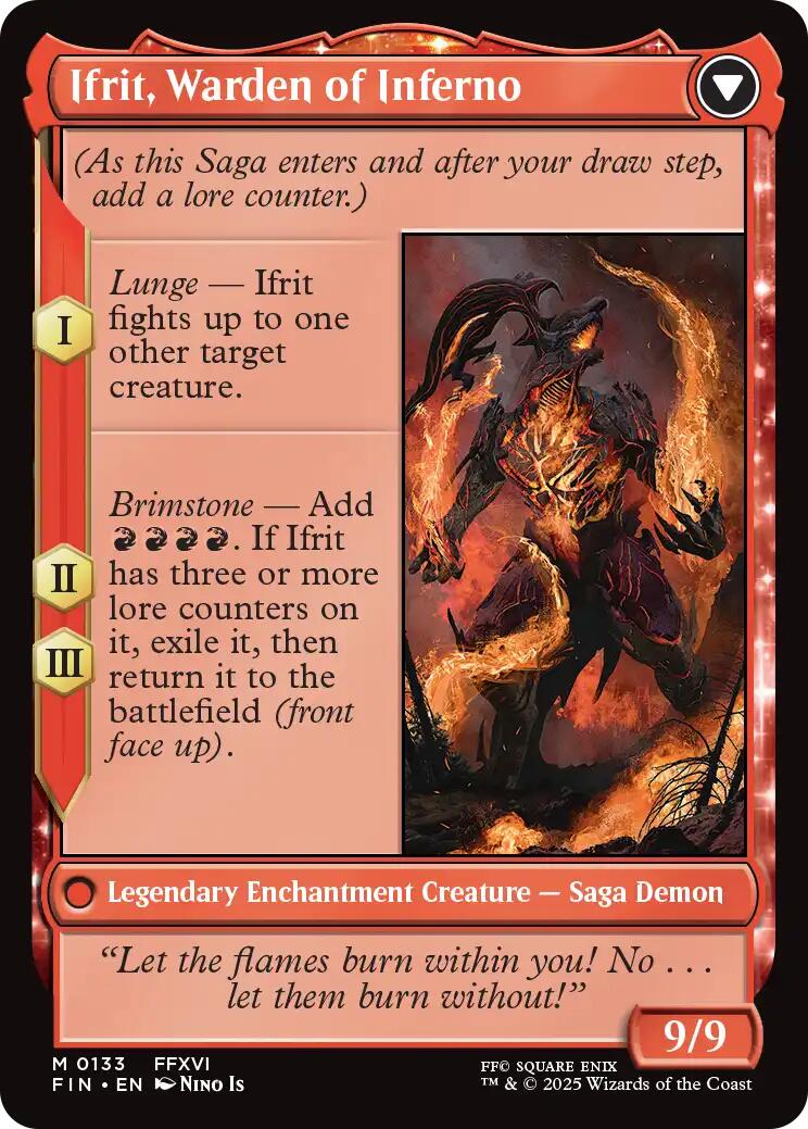 Clive, Ifrit's Dominant // Ifrit, Warden of Inferno [FINAL FANTASY] | Cracking-Singles