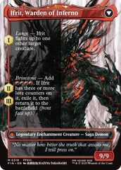 Clive, Ifrit's Dominant // Ifrit, Warden of Inferno (Borderless) (0318) [FINAL FANTASY] | Cracking-Singles