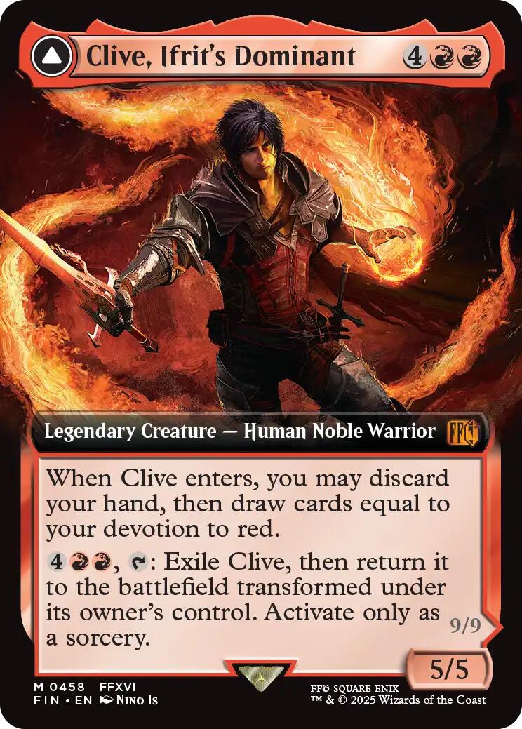 Clive, Ifrit's Dominant // Ifrit, Warden of Inferno (Extended Art) [FINAL FANTASY] | Cracking-Singles