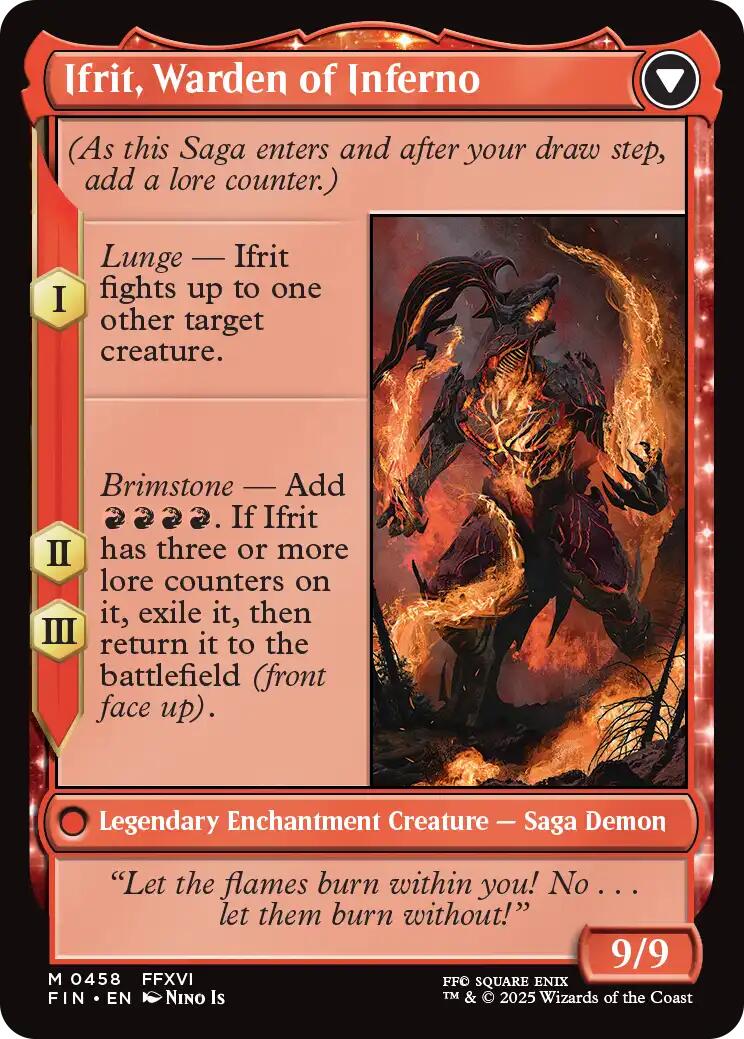 Clive, Ifrit's Dominant // Ifrit, Warden of Inferno (Extended Art) [FINAL FANTASY] | Cracking-Singles