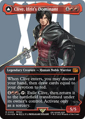 Clive, Ifrit's Dominant // Ifrit, Warden of Inferno (Borderless) (Surge Foil) [FINAL FANTASY] | Cracking-Singles