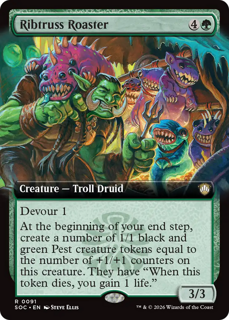 Ribtruss Roaster (Extended Art) [Secrets of Strixhaven Commander] | Cracking-Singles