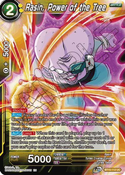 Rasin, Power of the Tree (BT15-112) [Saiyan Showdown] | Cracking-Singles