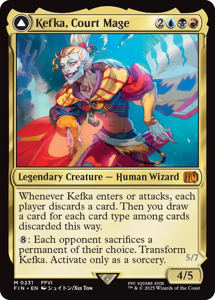 Kefka, Court Mage // Kefka, Ruler of Ruin [FINAL FANTASY] | Cracking-Singles