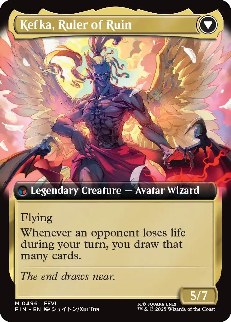 Kefka, Court Mage // Kefka, Ruler of Ruin (Extended Art) [FINAL FANTASY] | Cracking-Singles