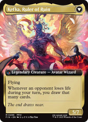 Kefka, Court Mage // Kefka, Ruler of Ruin (Extended Art) [FINAL FANTASY] | Cracking-Singles
