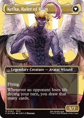 Kefka, Court Mage // Kefka, Ruler of Ruin (Borderless) (Surge Foil) [FINAL FANTASY] | Cracking-Singles