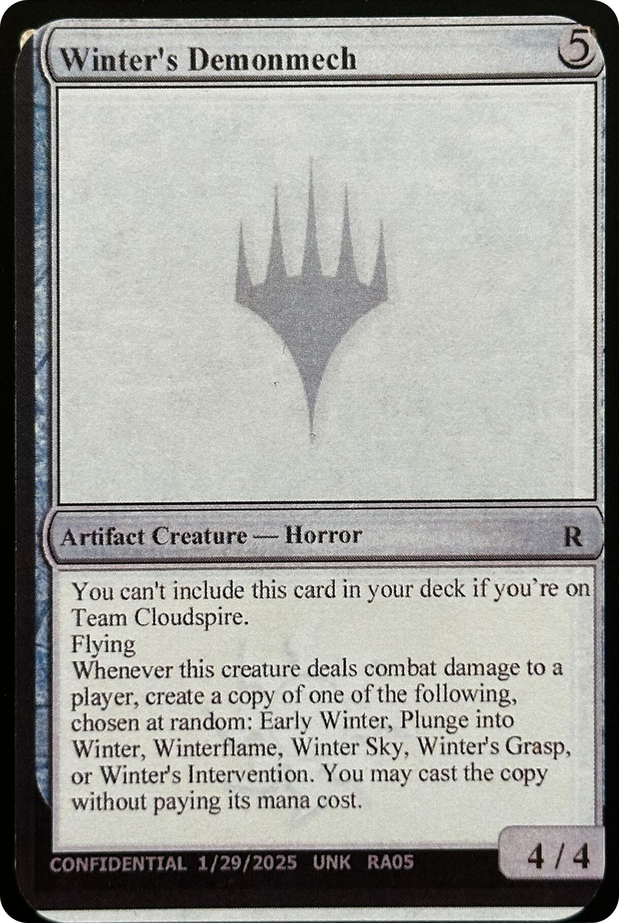 Winter's Demonmech [Unknown Event] | Cracking-Singles