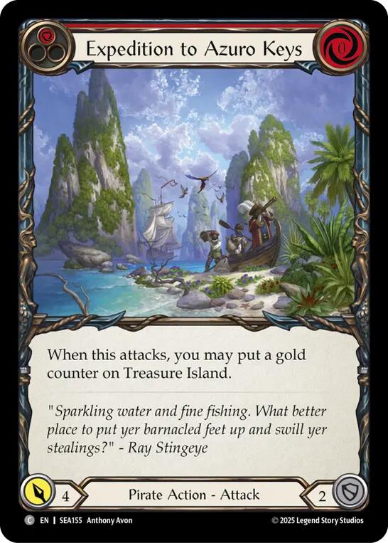 Expedition to Azuro Keys [SEA155] (High Seas)  Rainbow Foil | Cracking-Singles