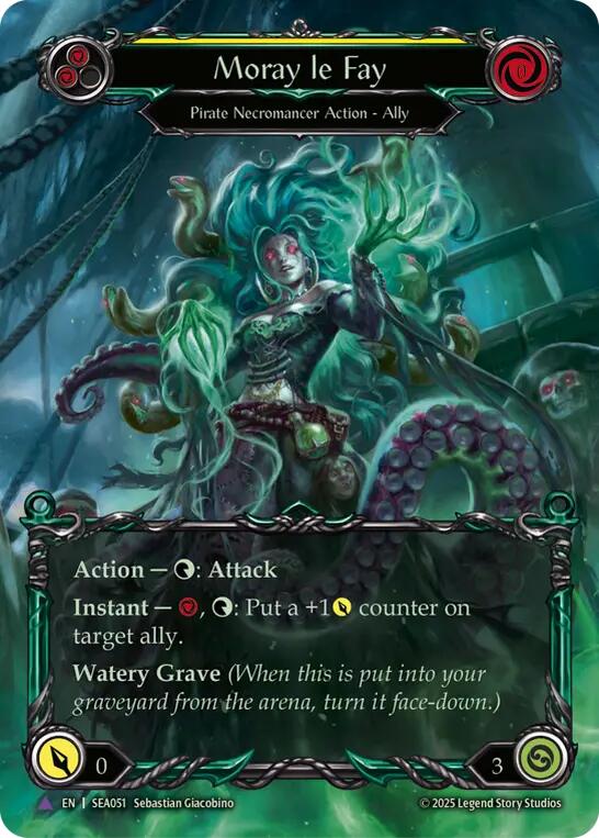 Moray le Fay (Marvel) [SEA051] (High Seas)  Cold Foil | Cracking-Singles
