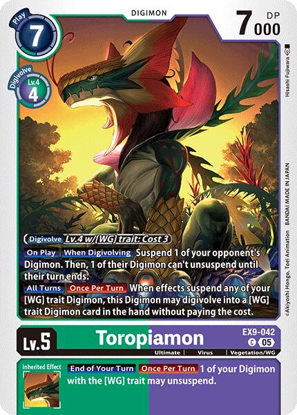 Toropiamon [EX9-042] [Versus Monsters] | Cracking-Singles