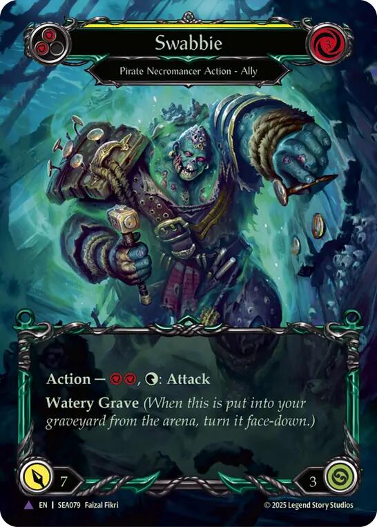 Swabbie (Marvel) [SEA079] (High Seas)  Cold Foil | Cracking-Singles