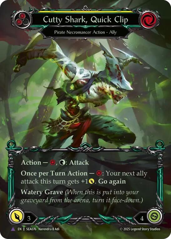 Cutty Shark, Quick Clip (Marvel) [SEA076] (High Seas)  Cold Foil | Cracking-Singles