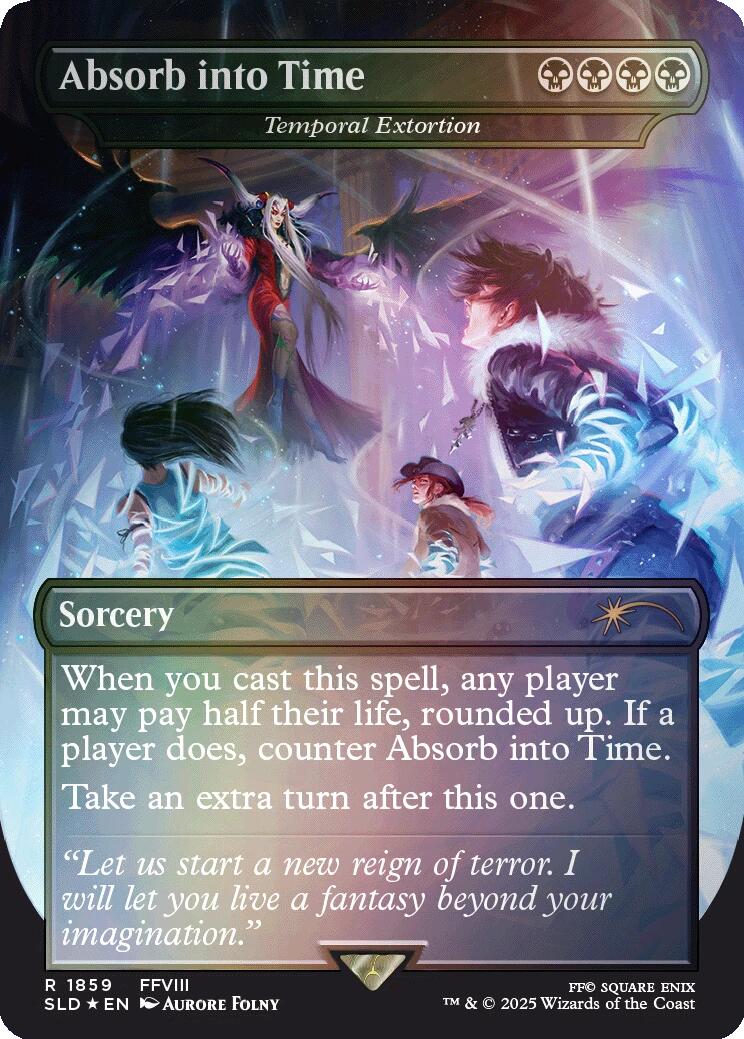 Absorb into Time - Temporal Extortion (Rainbow Foil) [Secret Lair Drop Series] | Cracking-Singles