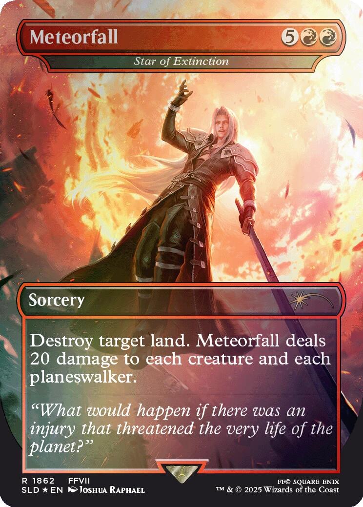 Meteorfall - Star of Extinction (Rainbow Foil) [Secret Lair Drop Series] | Cracking-Singles