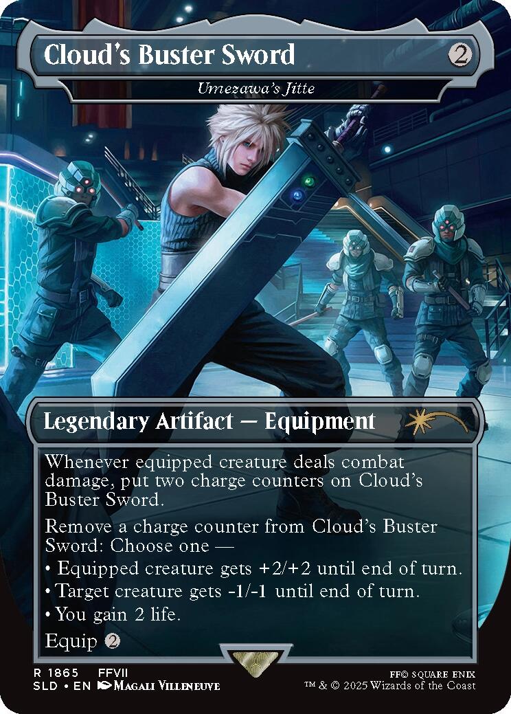 Cloud's Buster Sword - Umezawa's Jitte [Secret Lair Drop Series] | Cracking-Singles
