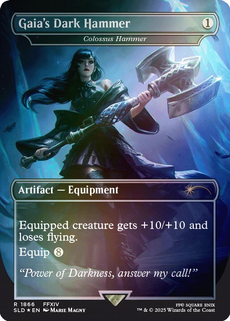 Gaia's Dark Hammer - Colossus Hammer (Rainbow Foil) [Secret Lair Drop Series] | Cracking-Singles