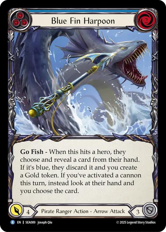 Blue Fin Harpoon [SEA089] (High Seas)  Rainbow Foil | Cracking-Singles