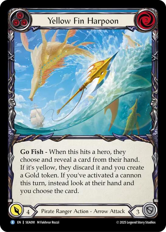 Yellow Fin Harpoon [SEA091] (High Seas)  Rainbow Foil | Cracking-Singles