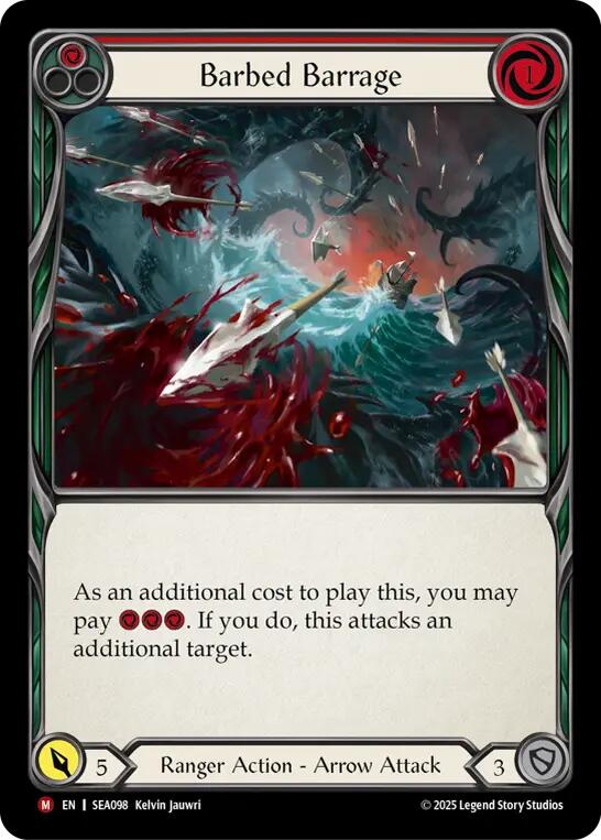 Barbed Barrage [SEA098] (High Seas)  Rainbow Foil | Cracking-Singles