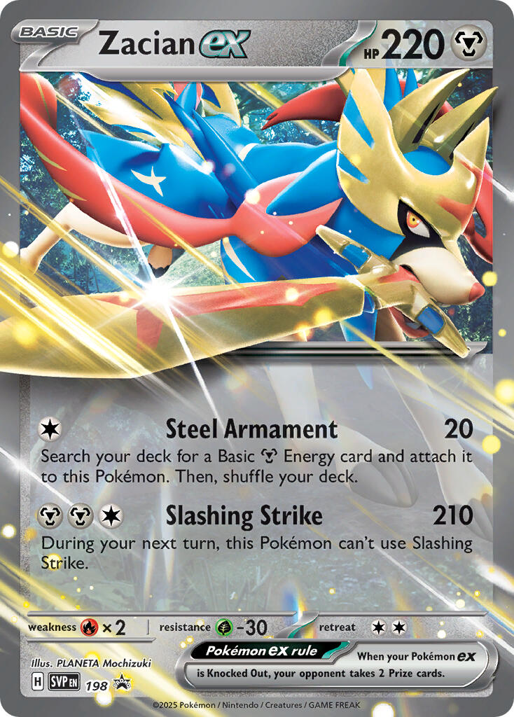 Zacian ex (198) [Scarlet & Violet: Black Star Promos] | Cracking-Singles