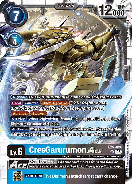 CresGarurumon ACE [EX9-020] [Versus Monsters] | Cracking-Singles