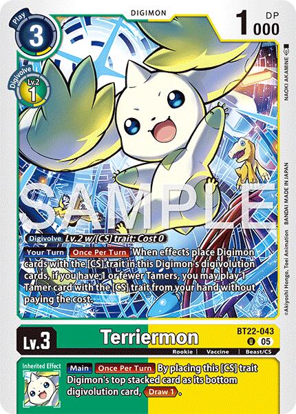 Terriermon [BT22-043] [Cyber Eden] | Cracking-Singles