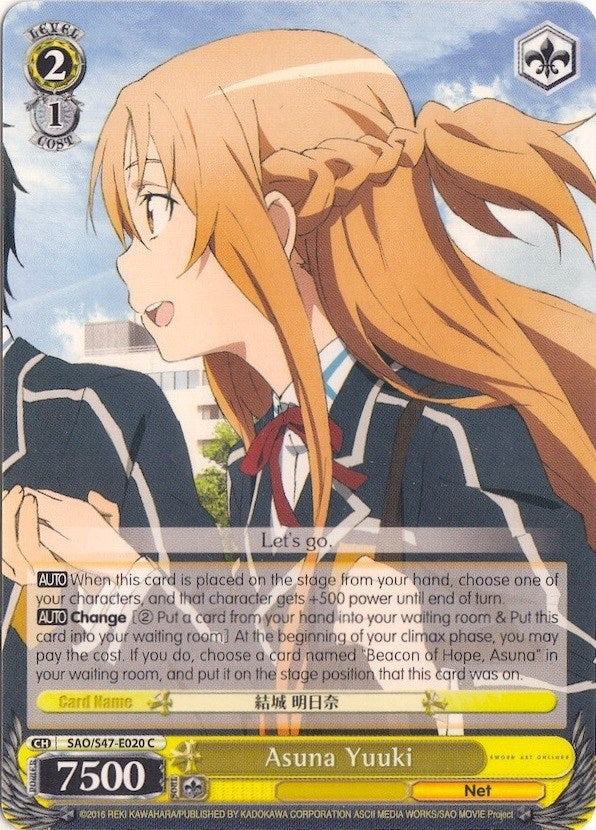 Asuna Yuuki (SAO/S47-E020 C) [Sword Art Online Re: Edit] | Cracking-Singles