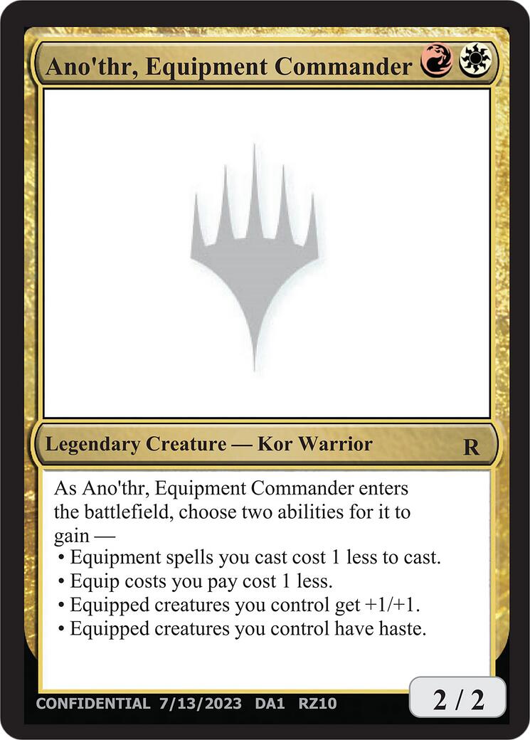 Ano'thr, Equipment Commander [Mystery Booster] | Cracking-Singles