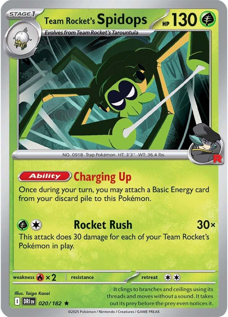 Team Rocket's Spidops (020/182) [Scarlet & Violet: Destined Rivals] | Cracking-Singles