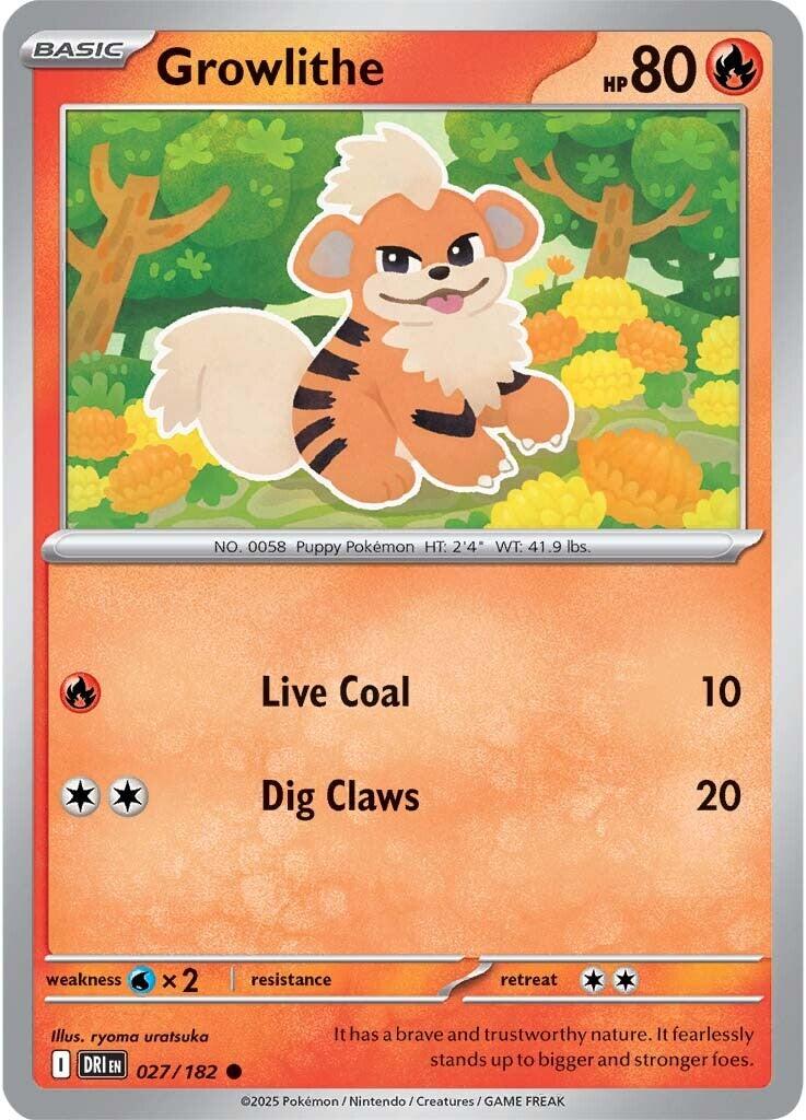 Growlithe (027/182) [Scarlet & Violet: Destined Rivals] | Cracking-Singles