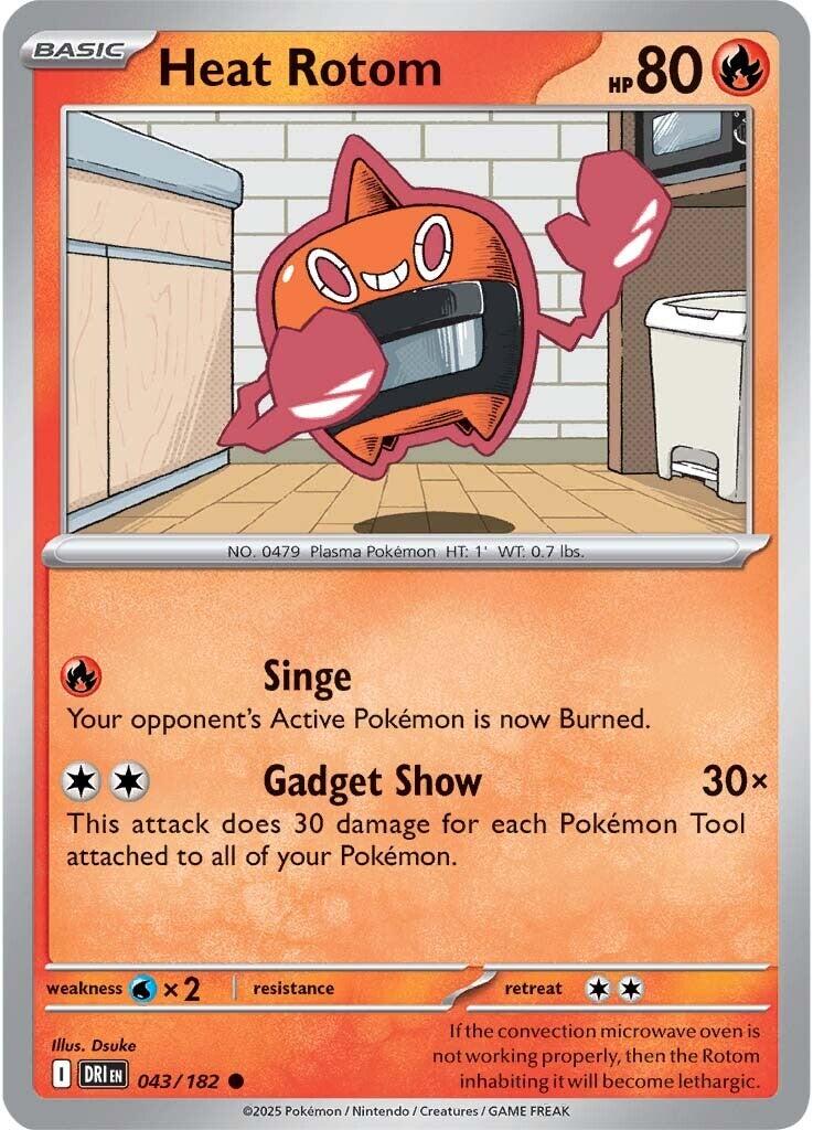 Heat Rotom (043/182) [Scarlet & Violet: Destined Rivals] | Cracking-Singles