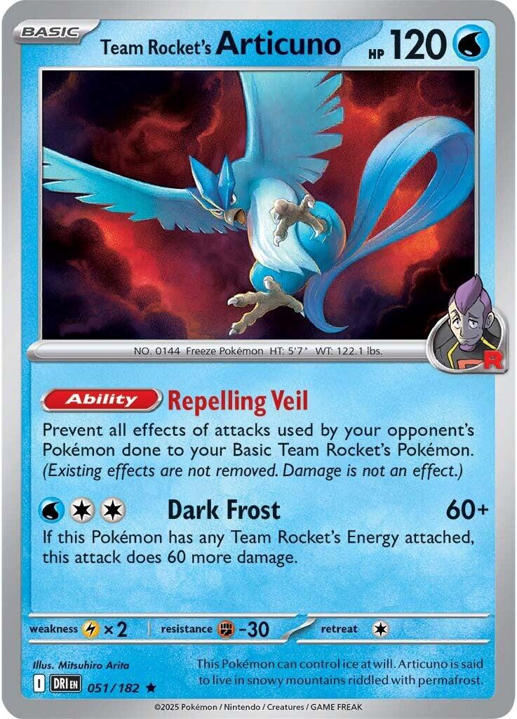 Team Rocket's Articuno (051/182) [Scarlet & Violet: Destined Rivals] | Cracking-Singles