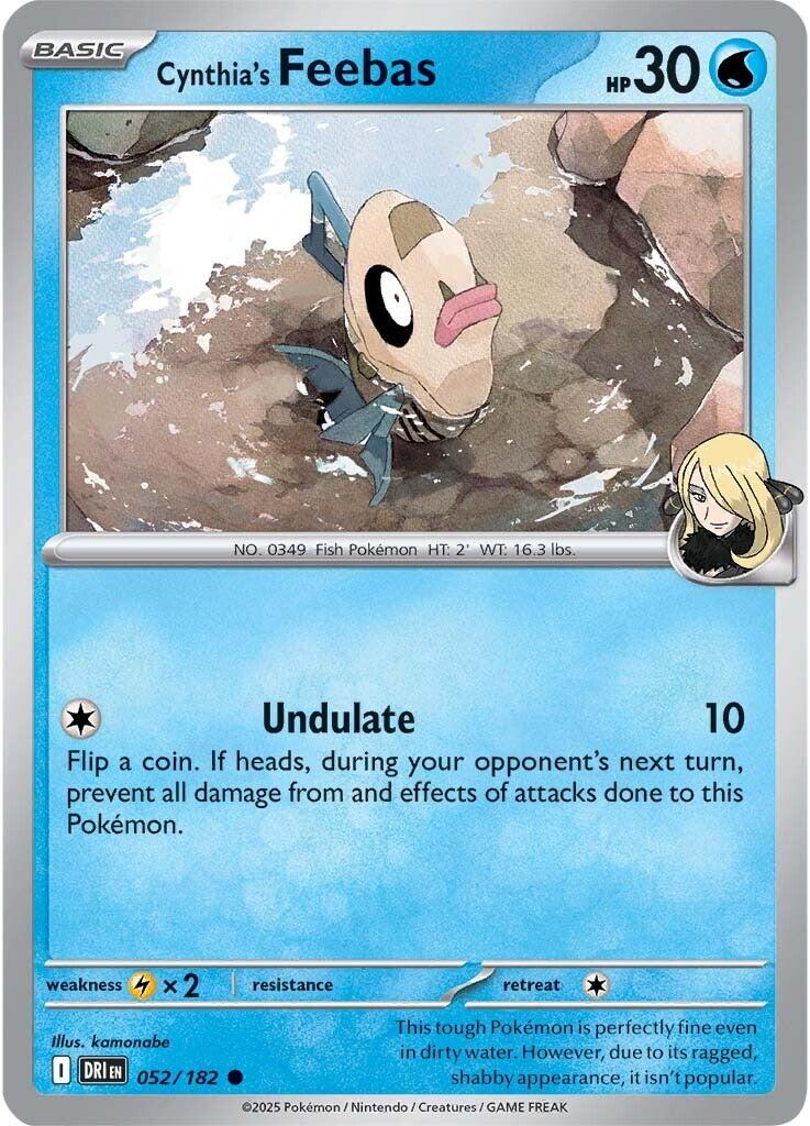 Cynthia's Feebas (052/182) [Scarlet & Violet: Destined Rivals] | Cracking-Singles