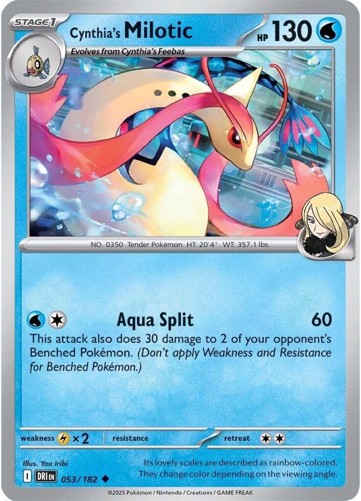 Cynthia's Milotic (053/182) [Scarlet & Violet: Destined Rivals] | Cracking-Singles