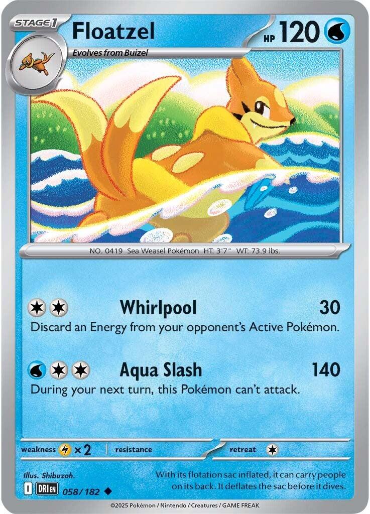 Floatzel (058/182) [Scarlet & Violet: Destined Rivals] | Cracking-Singles