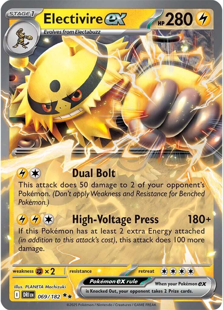 Electivire ex (069/182) [Scarlet & Violet: Destined Rivals] | Cracking-Singles