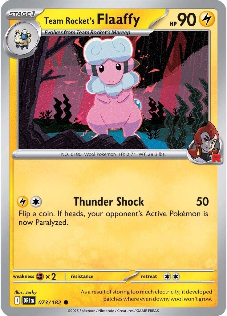 Team Rocket's Flaaffy (073/182) [Scarlet & Violet: Destined Rivals] | Cracking-Singles
