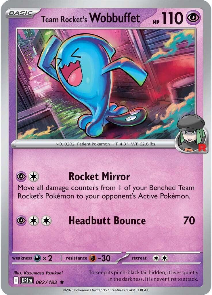 Team Rocket's Wobbuffet (082/182) [Scarlet & Violet: Destined Rivals] | Cracking-Singles