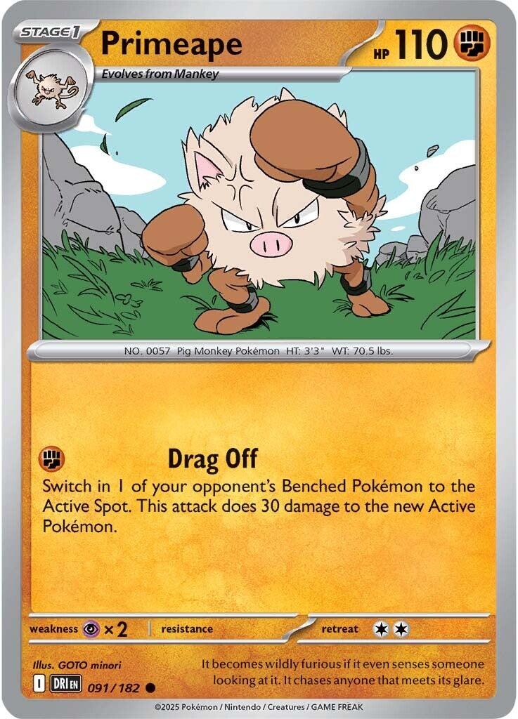 Primeape (091/182) [Scarlet & Violet: Destined Rivals] | Cracking-Singles
