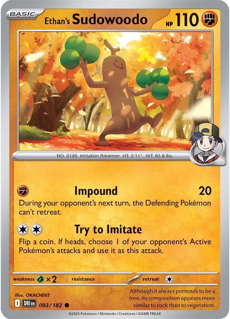 Ethan's Sudowoodo (093/182) [Scarlet & Violet: Destined Rivals] | Cracking-Singles