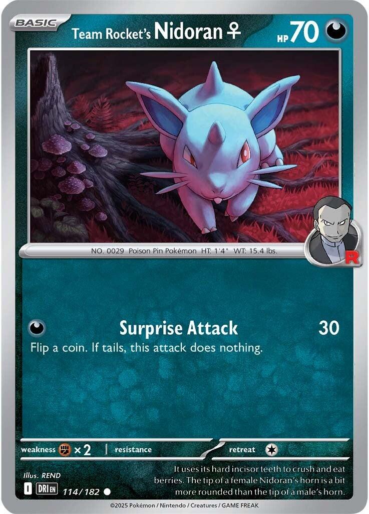 Team Rocket's Nidoran (114/182) [Scarlet & Violet: Destined Rivals] | Cracking-Singles