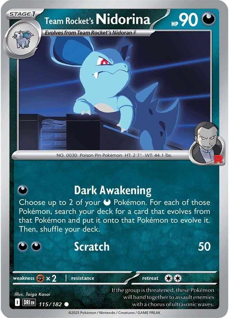 Team Rocket's Nidorina (115/182) [Scarlet & Violet: Destined Rivals] | Cracking-Singles