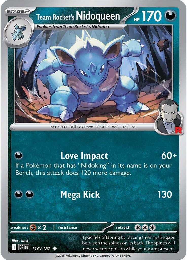 Team Rocket's Nidoqueen (116/182) [Scarlet & Violet: Destined Rivals] | Cracking-Singles