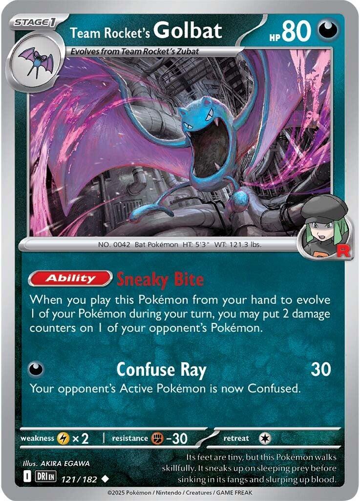 Team Rocket's Golbat (121/182) [Scarlet & Violet: Destined Rivals] | Cracking-Singles