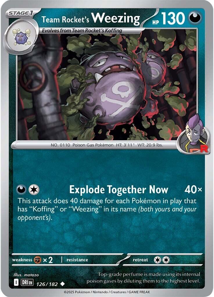 Team Rocket's Weezing (126/182) [Scarlet & Violet: Destined Rivals] | Cracking-Singles