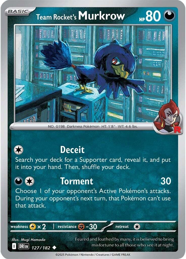 Team Rocket's Murkrow (127/182) [Scarlet & Violet: Destined Rivals] | Cracking-Singles