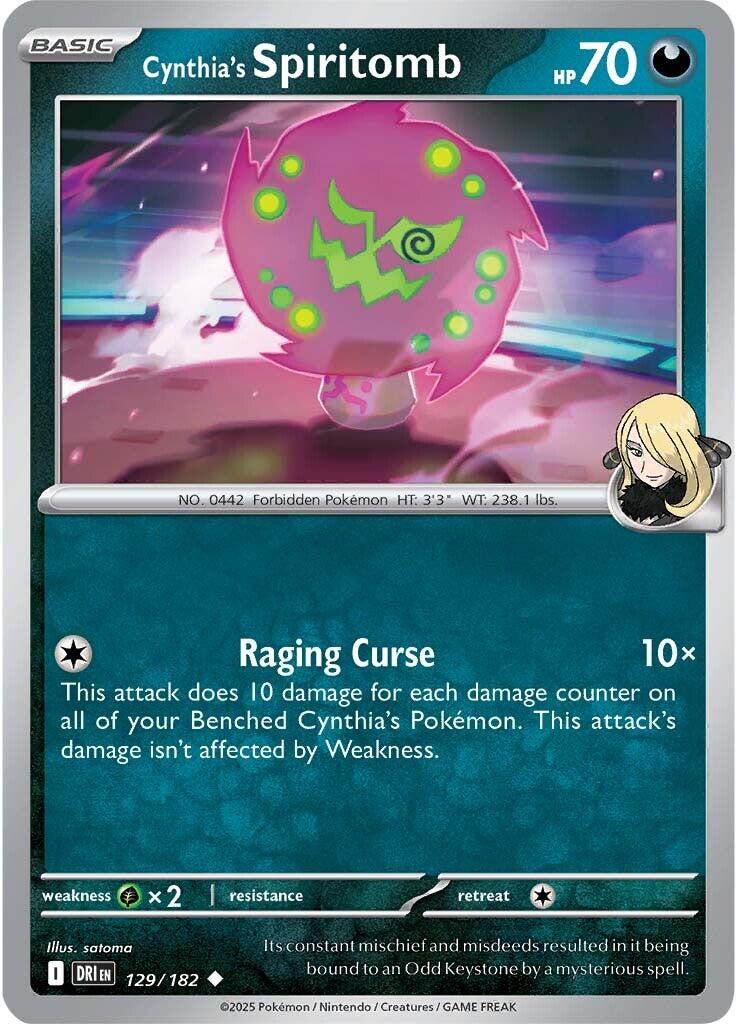 Cynthia's Spiritomb (129/182) [Scarlet & Violet: Destined Rivals] | Cracking-Singles
